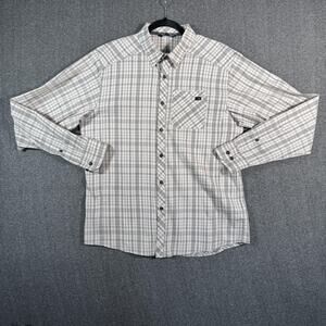 Arc'teryx Shirt Mens Large Gray Plaid Bernal LS Long Sleeve Button Up Stretch